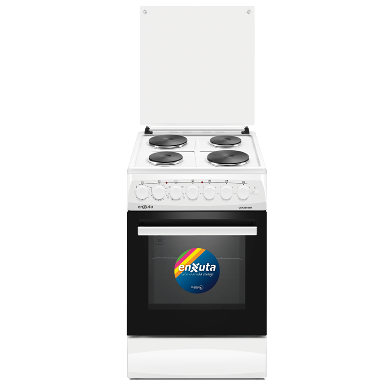 Cocina eléctrica blanca Enxuta